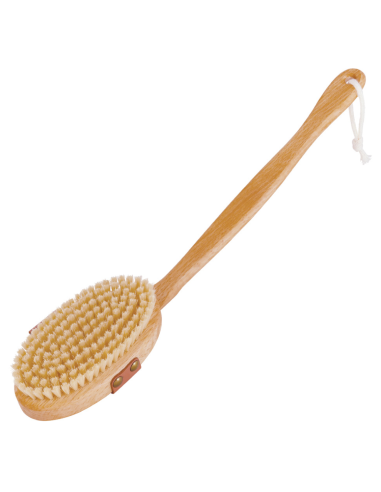 Brosse de bain en hêtre amovible éliméa