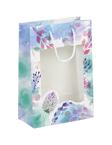 Grand sac aquarelle de fleurs éliméa